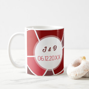 Elegant Geometrical Wedding Coffee Mug