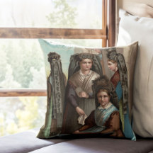 Elegant German women in Tracht Antique Costumes