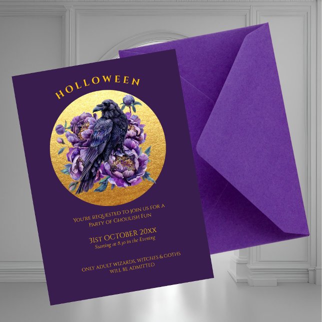 Elegant Ghoulish Halloween Party Invitation (Creator Uploaded)