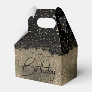 Elegant gift box with compliant leaves