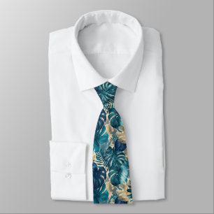 Elegant Gift For Boyfriend Tropical Flower Tie