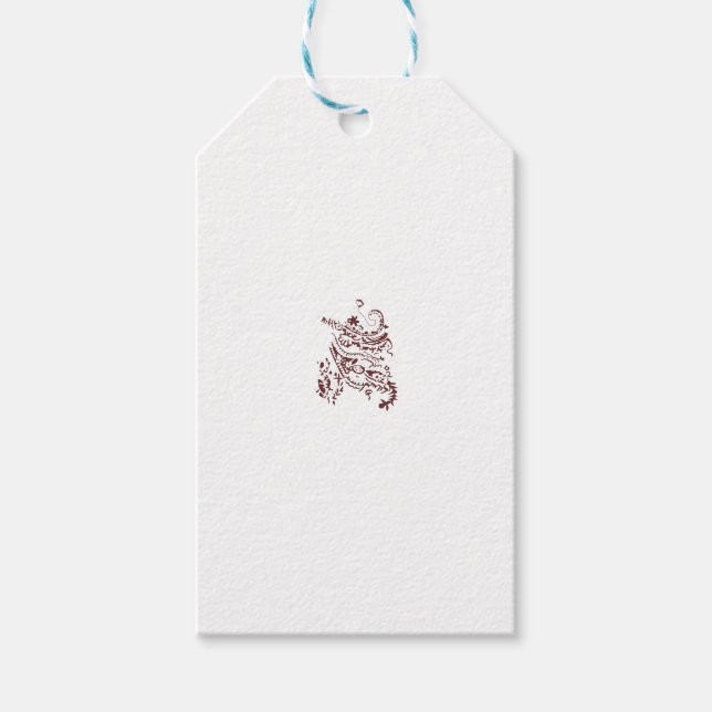 Elegant Gift Tags | Personalised Holiday Favour (Front)