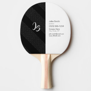 Elegant Gift with Personalise Silver Monogram Ping Pong Paddle