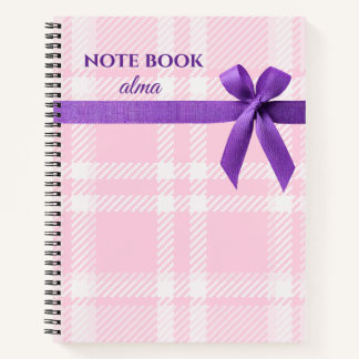 Elegant Gift Wrap Notebook with Ribbon Design