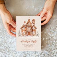Elegant Gingerbread House Christmas Party