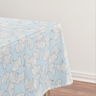 Elegant ginkgo leaves with custom background colou tablecloth