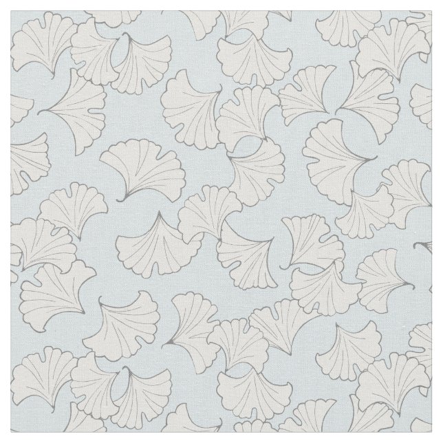 Elegant ginkgo leaves with custom background fabric (Close Up)
