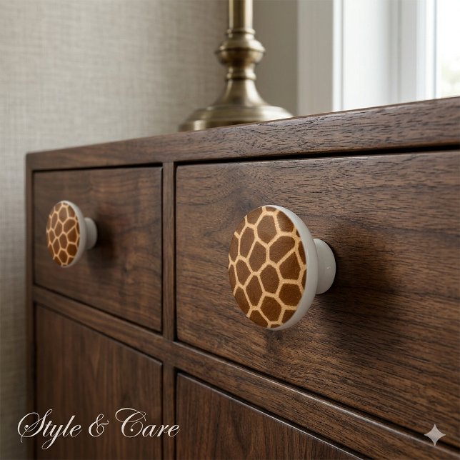 Elegant Giraffe Pattern Unique Stylish Ceramic Knob (Elegant Giraffe Pattern Unique Stylish Ceramic Knob)
