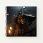 Elegant Girl Halloween Witch Awesome Illustration Notebook<br><div class="desc">Introducing our Portrait Of A Halloween Old Creepy Witch Notebook design, a bewitching addition to your collection of spooky and mystical stationery. Embrace the enchantment of Halloween with this captivating and haunting design. This notebook features a stunning portrait of a Halloween witch, capturing her mysterious allure and magical presence. Whether...</div>