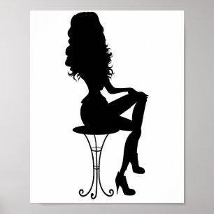 Elegant girl poster