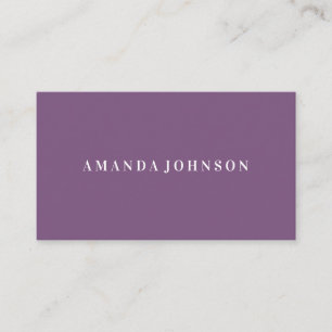 Elegant Girly Day Spa and Salon Mauve Purple Business Card