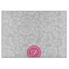 Elegant Girly Floral Grey & Pink Personalised