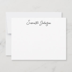 Elegant Girly Script Name Card