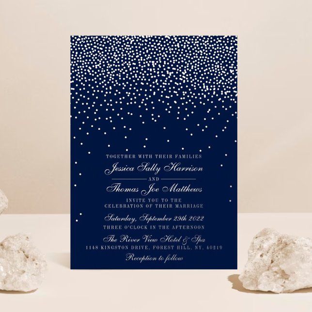 Elegant Glam Confetti Wedding Real (Creator Uploaded)