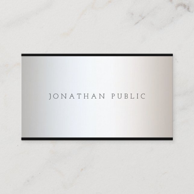 Elegant Glam Design Modern Professional Luxury Business Card (Front)