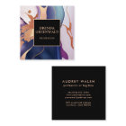 Elegant Glam Liquid Marble Blue Purple Gold 