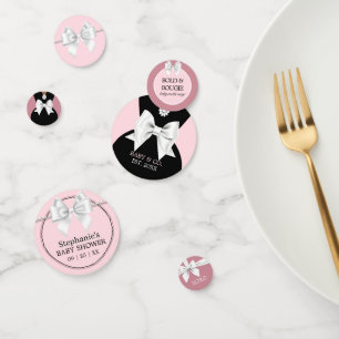 Elegant Glam Pink Ethnic Tiffany Baby Shower Confetti