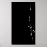 Elegant Glam Signature Phone Wallpaper