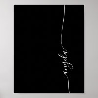 Elegant Glam Signature Phone Wallpaper