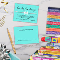 Elegant Glam Tiffany Baby Shower Book Request