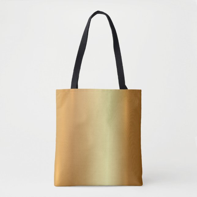 Elegant Glamour Gold Light And Shadow Modern Look Tote Bag (Front)