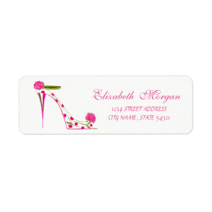 Elegant Glamourous  Address Label-Heels