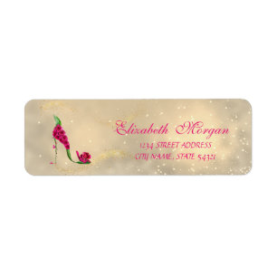 Elegant Glamourous Chic Address Label-Heel