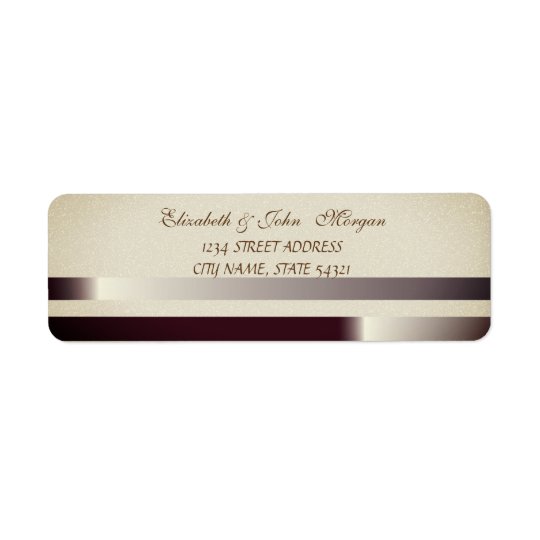 Elegant Glamourous Chic Glittery Address Label