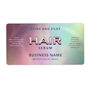 Elegant  glamourous colourful holographic HAIR ser