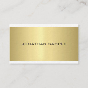 Elegant Glamourous Design Modern Gold Luxury Trend Business Card