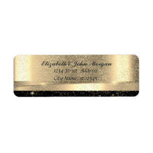 Elegant Glamourous Gold  Black  Shiny,Confetti