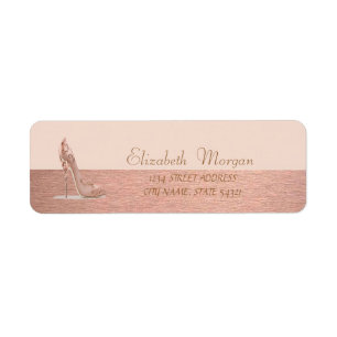 Elegant Glamourous Heel, Address Label