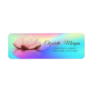 Elegant Glamourous Lotus Colourful Holographic