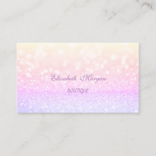 Elegant Glamourous Professional Glittery Business Card