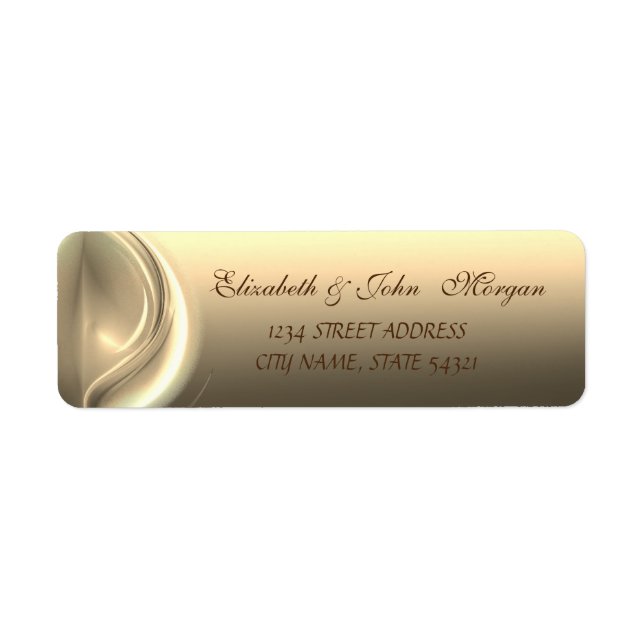 Elegant Glamourous  Stylish  Address Label (Front)
