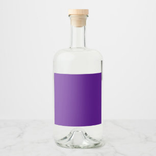 Elegant Glass Bottle with Purple Label