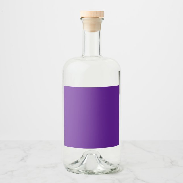 Elegant Glass Bottle with Purple Label (Front)