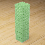 Elegant Glitter Encrusted Green Diamonds Pattern Wine Gift Box<br><div class="desc">Elegant girly encrusted green diamonds glitter seamless pattern. Few colours available,  but any colour can be requested by email.</div>
