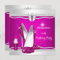 Elegant Glitter Glamour Pink High Heels Lipstick