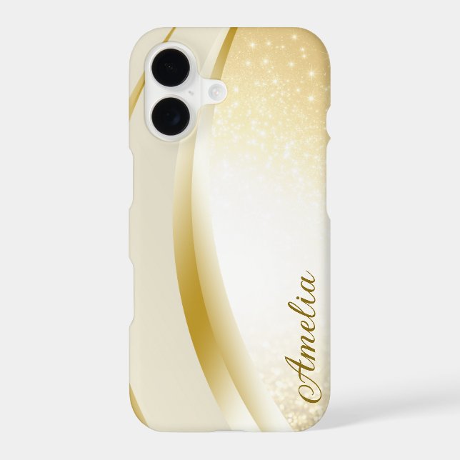 Elegant Glitter monogrammed Name (Back)