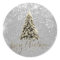 Elegant Glitter Silver  Christmas Tree