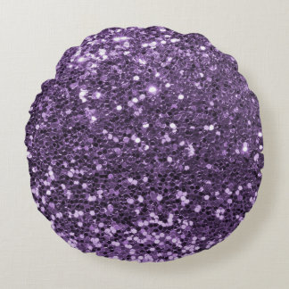 Elegant Glitter Texture design Round Cushion