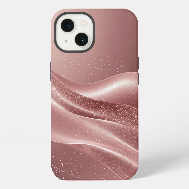 Elegant Glittery Abstract Background iPhone Case (Back)
