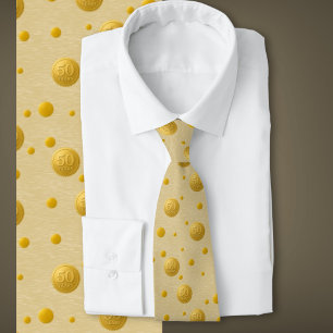 Elegant Gold 50th Anniversary Celebration  Tie