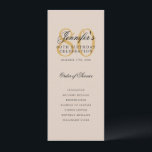 Elegant Gold 80th Birthday Program Menu Champagne Invitation<br><div class="desc">Elegant "Birthday Party Program" design with a sophisticated script typography w/ custom text.</div>