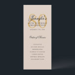 Elegant Gold 80th Birthday Program Menu Champagne Invitation<br><div class="desc">Elegant "Birthday Party Program" design with a sophisticated script typography w/ custom text.</div>