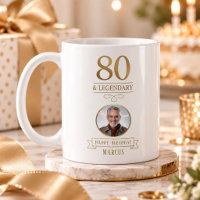 Elegant Gold 80th & Legendary Birthday