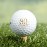 Elegant Gold 80th & Legendary Birthday Golf Balls<br><div class="desc">Elegant Gold 80th & Legendary Birthday Golf Balls. Celebrate a truly legendary milestone with these elegant 80th birthday golf ball. This design is perfect for honouring a loved one on their special day. The timeless layout and faux metallic finish give it a premium look while keeping it warm and personal....</div>