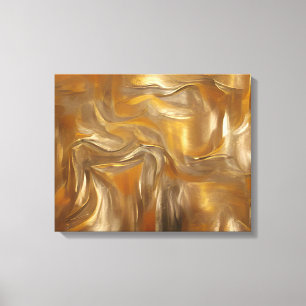 Elegant Gold Abstract, Opulent Design Canvas Print