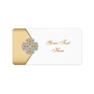Elegant Gold Address Labels